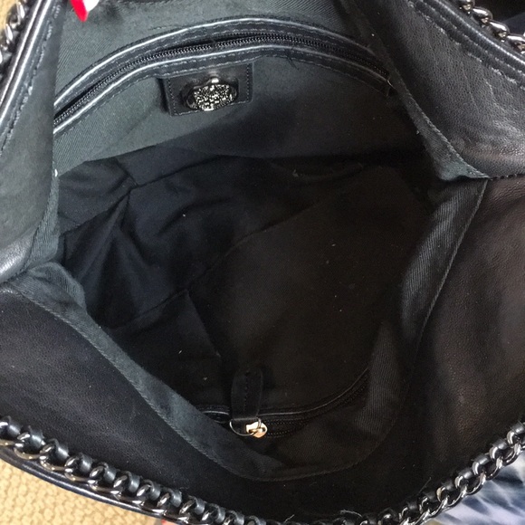 VINCE CAMUTO Black genuine Leather clutch. - Picture 6 of 8